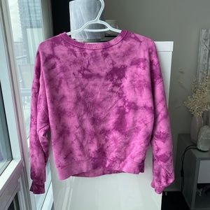 Gap Pink Tie Die Sweater - Size XS